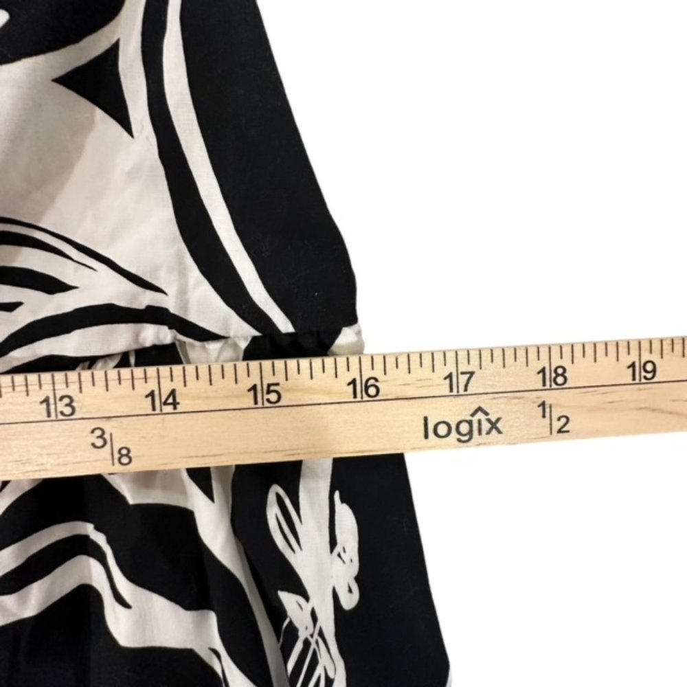 Liz‎ Lange Maternity Black and White Print Dress Small - Picture 7 of 7